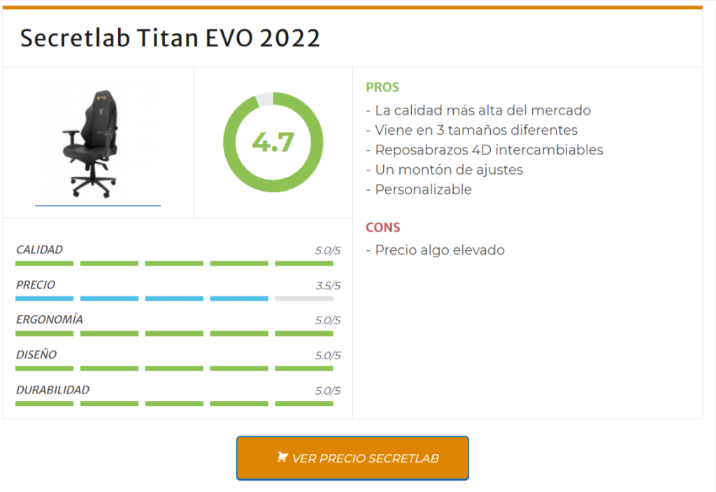 valoracion-Secretlab-Titan-EVO-2023-Opinión-Pros-Contras
